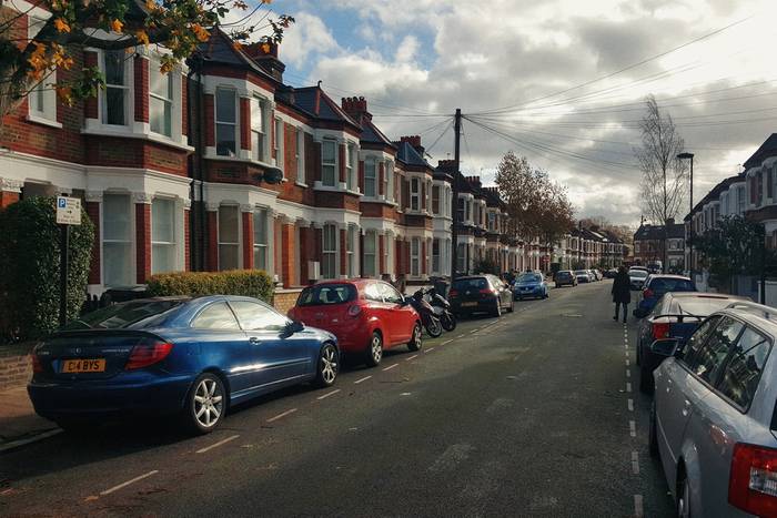 A row of houses near Brixton