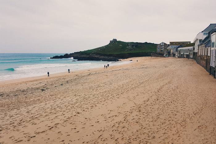 Porthmeor beach in St Ives