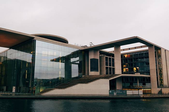 The Marie-Elisabeth-Lüders Building, an example of the modern style seen throughout the city