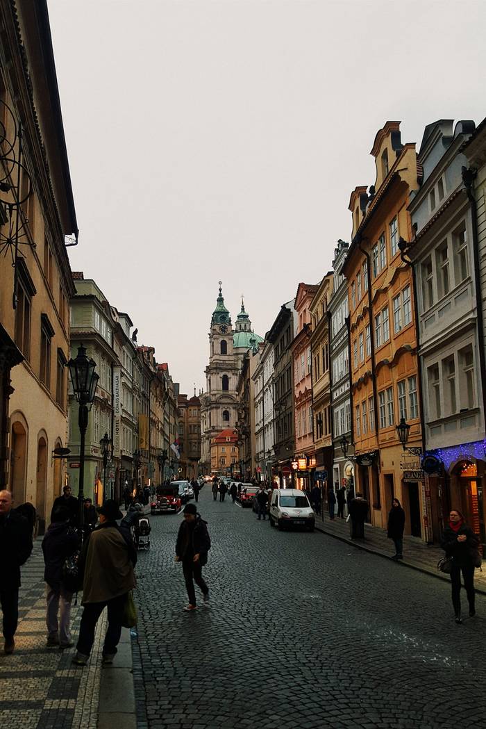 An example of the old cobbled streets