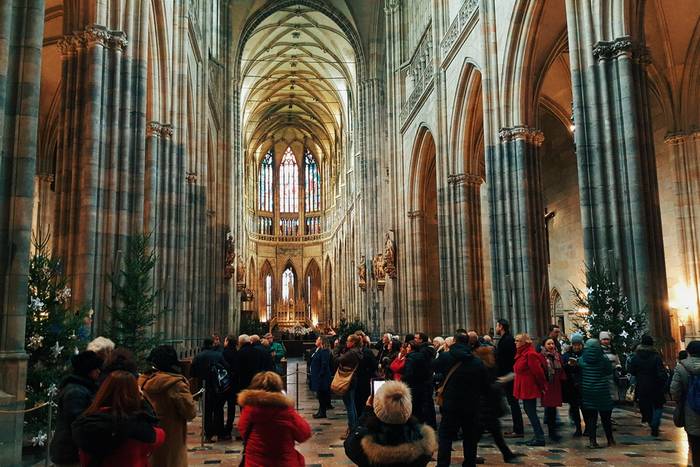 Inside St. Vitus' Cathedral