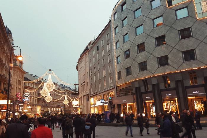 Near Stephansplatz in the centre of town