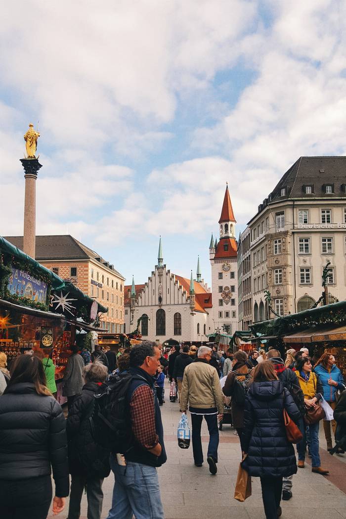 Looking towards the Old Town Hall near Marienplatz