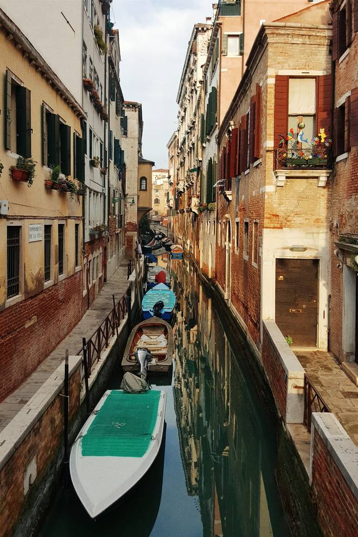 One of the many quieter canals in the heart of Venice