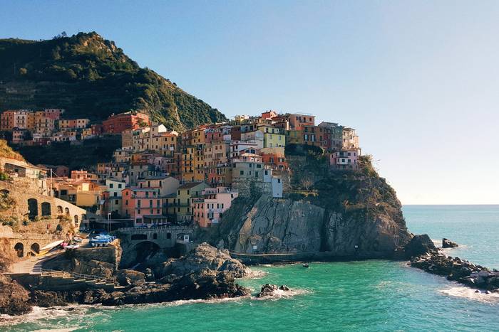 Manarola, the second town along the Cinque Terre