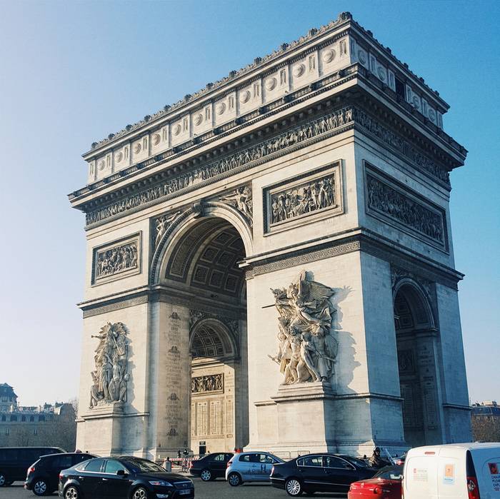 The Arc de Triomphe