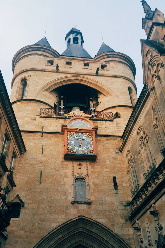 The famous bell tower in Bordeaux