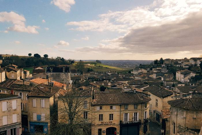 The village of Saint Emilion from the lookout